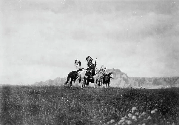 The plains of the Dakota-Sioux, c1905. Creator: Edward Sheriff Curtis