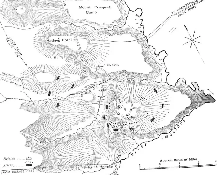 Framed Print : Plan of the Action on the Ingogo, (February 8, 1881), c1880s Framed Print : Plan of the Action on the Ingogo, (February 8, 1881), c1880s