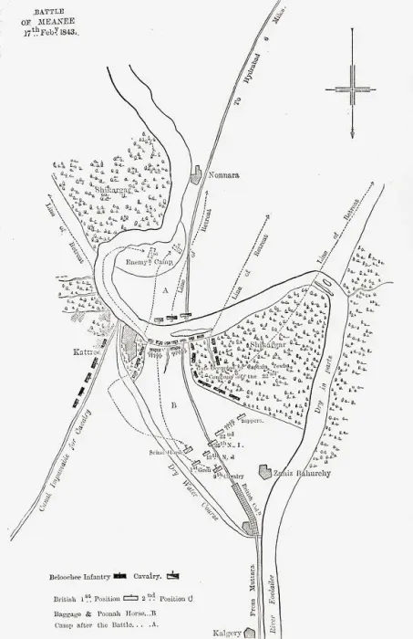 Framed Print : Plan of the Battle of Meanee, c1891. Creator: James Grant Framed Print : Plan of the Battle of Meanee, c1891. Creator: James Grant