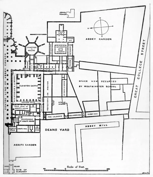 Framed Print : Plan of the Benedictine Abbey of Westminster, c1897. Artist: William Patten Framed Print : Plan of the Benedictine Abbey of Westminster, c1897. Artist: William Patten