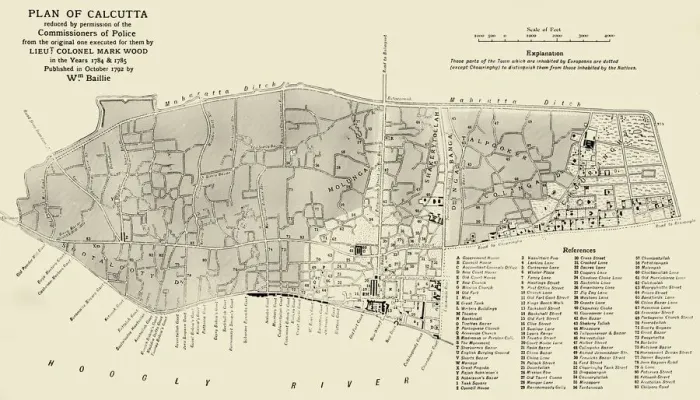 Framed Print : Plan of Calcutta, 1925. Creator: Unknown Framed Print : Plan of Calcutta, 1925. Creator: Unknown