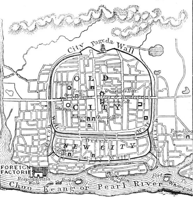 Framed Print : Plan of the City of Canton, 1857. Creator: Unknown Framed Print : Plan of the City of Canton, 1857. Creator: Unknown
