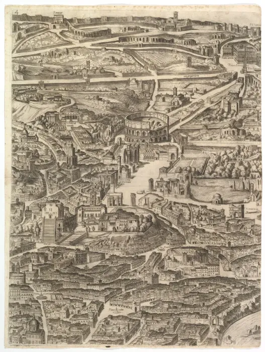 Framed Print : Plan of the City of Rome. Part 4 with the Santa Maria in Aracoeli, the Forum Romanum Framed Print : Plan of the City of Rome. Part 4 with the Santa Maria in Aracoeli, the Forum Romanum