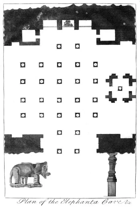 Framed Print : Plan of the Elephanta Caves, India, 1799 Framed Print : Plan of the Elephanta Caves, India, 1799