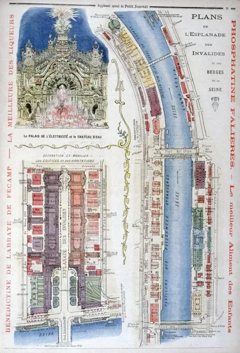 Framed Print : Plan for the Esplanade des Invalides, Universal Exhibition of 1900, Paris, 1900 Framed Print : Plan for the Esplanade des Invalides, Universal Exhibition of 1900, Paris, 1900