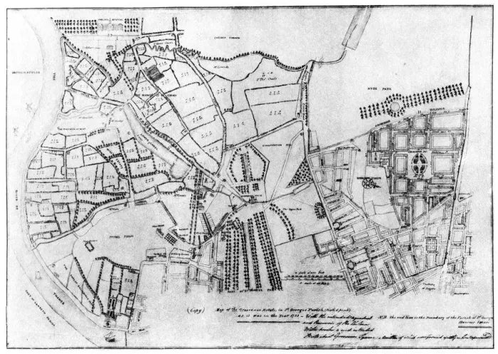 Framed Print : Plan of the Grosvenor Estate, 1907 Framed Print : Plan of the Grosvenor Estate, 1907