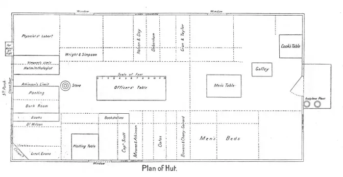 Framed Print : Plan of Hut, c1910-1913, (1913) Framed Print : Plan of Hut, c1910-1913, (1913)