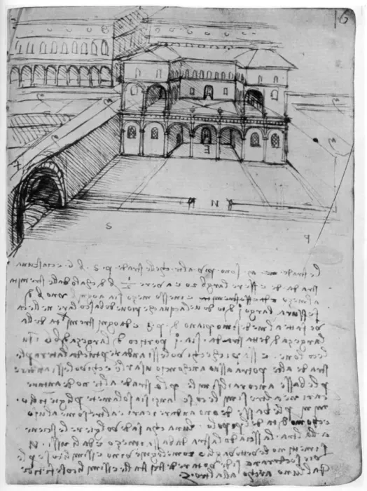 Framed Print : Plan for an ideal city, 1488-1490 (1954). Artist: Leonardo da Vinci Framed Print : Plan for an ideal city, 1488-1490 (1954). Artist: Leonardo da Vinci