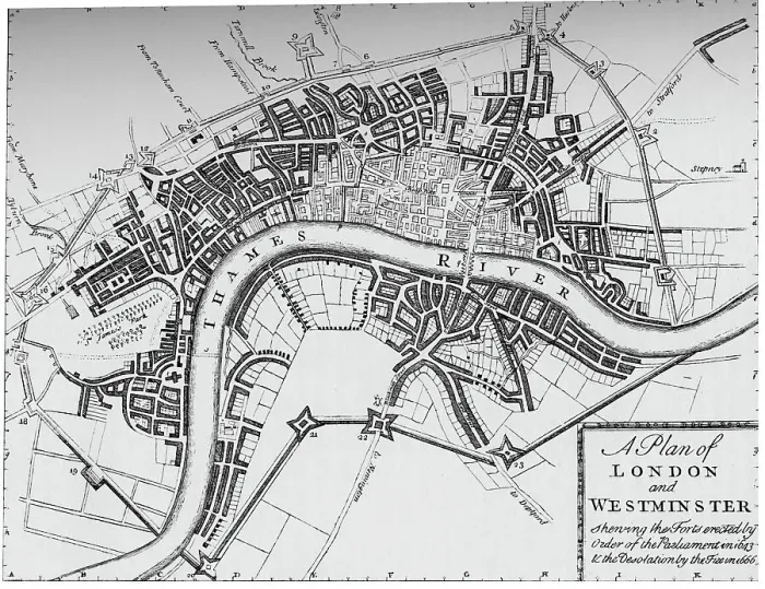 Framed Print : Plan of London and Westminster, 1749 (1903) Framed Print : Plan of London and Westminster, 1749 (1903)