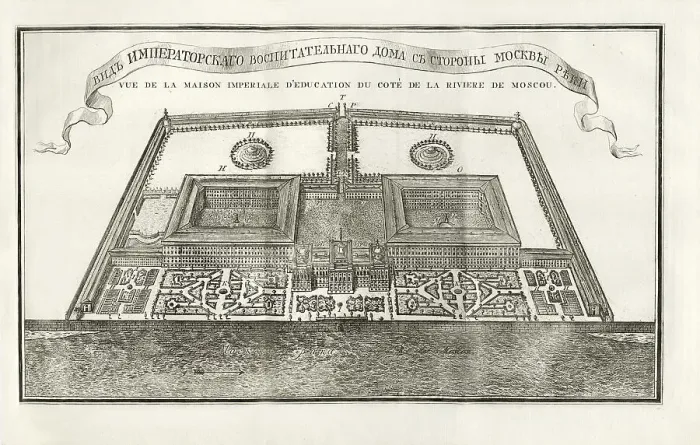 Framed Print : Plan of the Moscow Orphanage (Foundling Home), 1775. Creator: Anonymous Framed Print : Plan of the Moscow Orphanage (Foundling Home), 1775. Creator: Anonymous