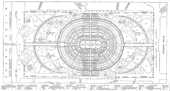 Framed Print : Plan of the Palace and Park designed for the Paris Universal Exhibition of 1867, (1865). Creator: Unknown Framed Print : Plan of the Palace and Park designed for the Paris Universal Exhibition of 1867, (1865). Creator: Unknown
