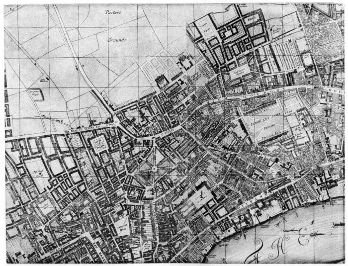 Framed Print : Plan of the parish of St Giles, London, 1907 Framed Print : Plan of the parish of St Giles, London, 1907