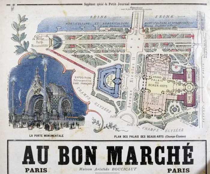 Framed Print : Plan of the Porte Monumentale and Palais des Beaux-Arts, 1900 Framed Print : Plan of the Porte Monumentale and Palais des Beaux-Arts, 1900