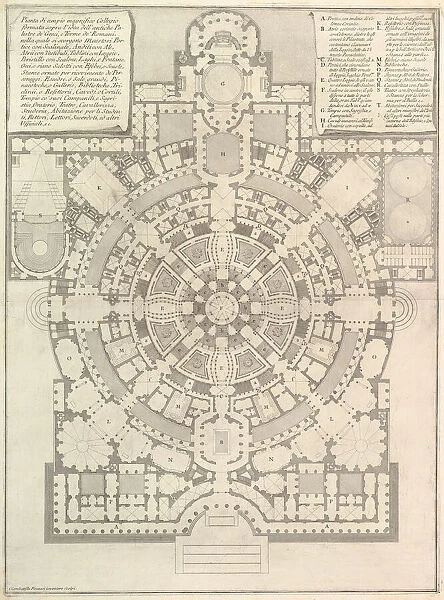 Plan of a spacious and magnificent College designed after the ancient gymnasia of the