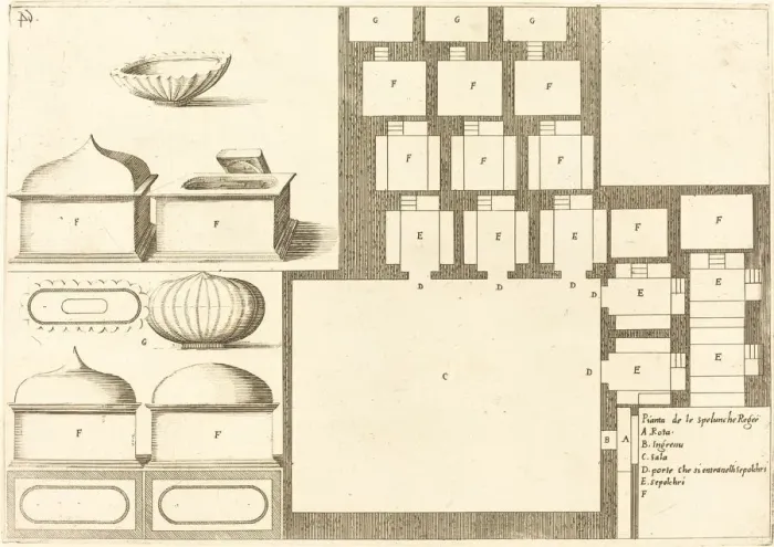 Framed Print : Plan of the Spelunche Regee, 1619. Creator: Jacques Callot Framed Print : Plan of the Spelunche Regee, 1619. Creator: Jacques Callot