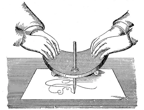 Planchette or Ouija board, 1885