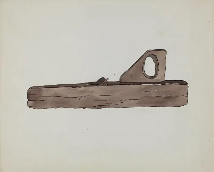 Framed Print : Plane for Leveling Wood, c. 1936. Creator: Lena Nastasi Framed Print : Plane for Leveling Wood, c. 1936. Creator: Lena Nastasi