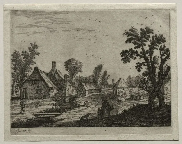 Framed Print : The Plank over the Stream. Creator: Jan van Goyen (Dutch, 1596-1656) Framed Print : The Plank over the Stream. Creator: Jan van Goyen (Dutch, 1596-1656)