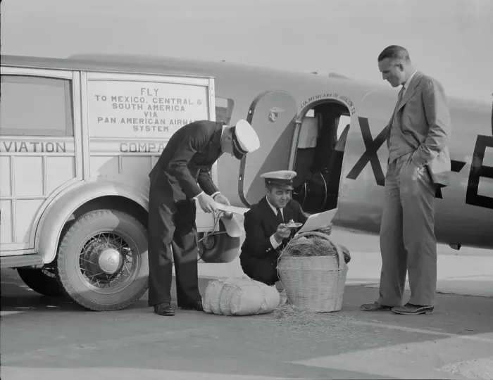 Framed Print : Plant quarantine inspectors examining baggage from Mexico, Glendale Airport, California, 1937. Creator: Dorothea Lange Framed Print : Plant quarantine inspectors examining baggage from Mexico, Glendale Airport, California, 1937. Creator: Dorothea Lange