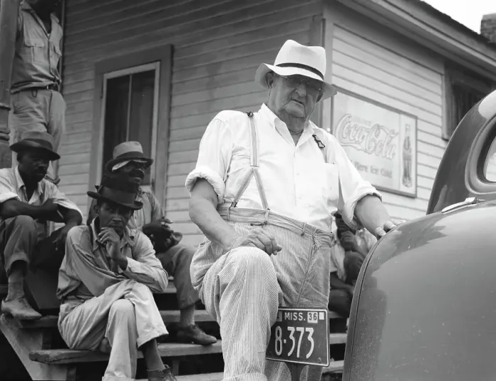 Framed Print : Plantation overseer, Mississippi Delta, near Clarksdale, Mississippi, 1936. Creator: Dorothea Lange Framed Print : Plantation overseer, Mississippi Delta, near Clarksdale, Mississippi, 1936. Creator: Dorothea Lange