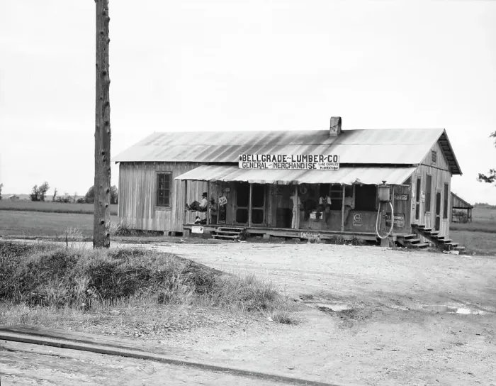 Framed Print : Plantation store, Mississippi Delta, 1936. Creator: Dorothea Lange Framed Print : Plantation store, Mississippi Delta, 1936. Creator: Dorothea Lange