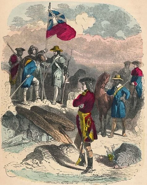 Planting of the Royal Flag on the Ruins of Fort Du Quesne, 1758