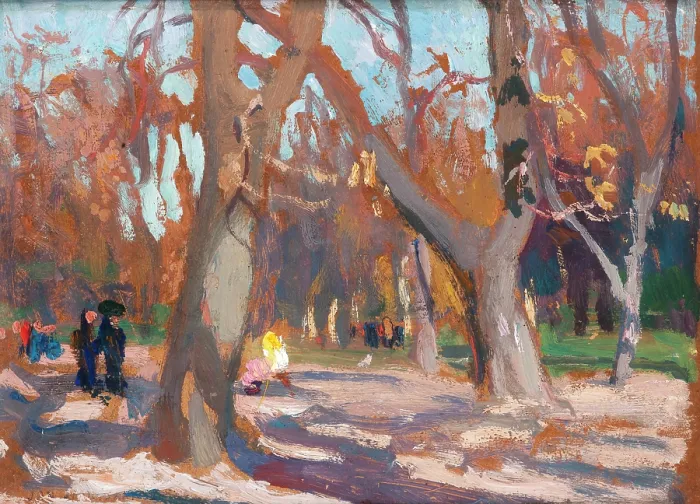 Framed Print : The Planty Park in Krakow, c1903. Creator: Jan Stanislawski Framed Print : The Planty Park in Krakow, c1903. Creator: Jan Stanislawski