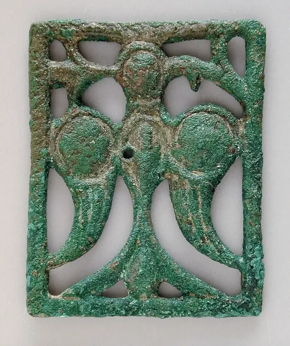 Framed Print : Plaque, 11th-12th century. Creator: Unknown Framed Print : Plaque, 11th-12th century. Creator: Unknown