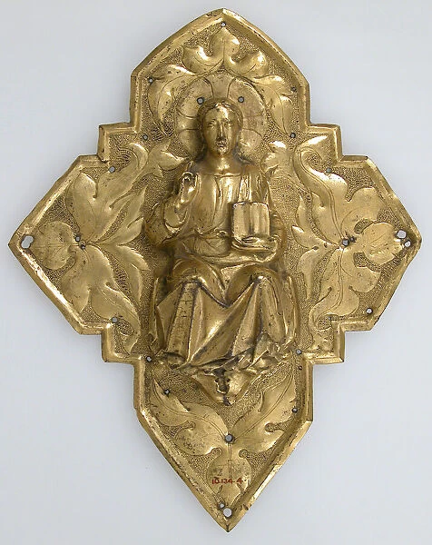 Plaque with Christ in Majesty, Italian, 14th century. Creator: Unknown