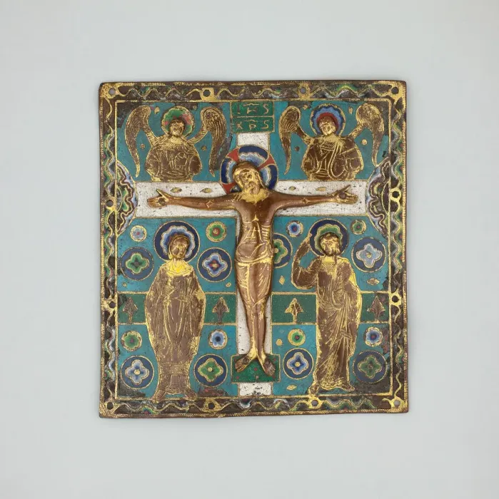 Framed Print : Plaque with the Crucifixion, Limoges, 1200 / 10. Creator: Unknown Framed Print : Plaque with the Crucifixion, Limoges, 1200 / 10. Creator: Unknown