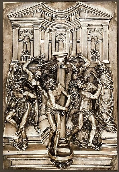 Plaque with The Flagellation of Christ, c.1560. Creator: Workshop of Guglielmo della Porta