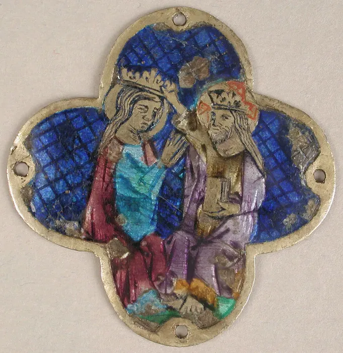 Framed Print : Plaque with the Heavenly Coronation of the Virgin, Catalan, 14th century Framed Print : Plaque with the Heavenly Coronation of the Virgin, Catalan, 14th century