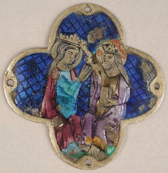 Plaque with the Heavenly Coronation of the Virgin, Catalan, 14th century