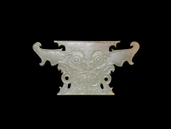 Plaque with Human Head, late Neolithic period, Shejiahe culture, c. 2500  /  2000 B. C
