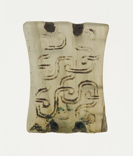 Plaque with Interlinked Scrolls, Eastern Zhou period, 7th century B. C. Creator: Unknown