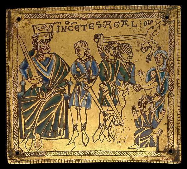 Plaque with the Massacre of the Innocents, German, ca. 1150. Creator: Unknown