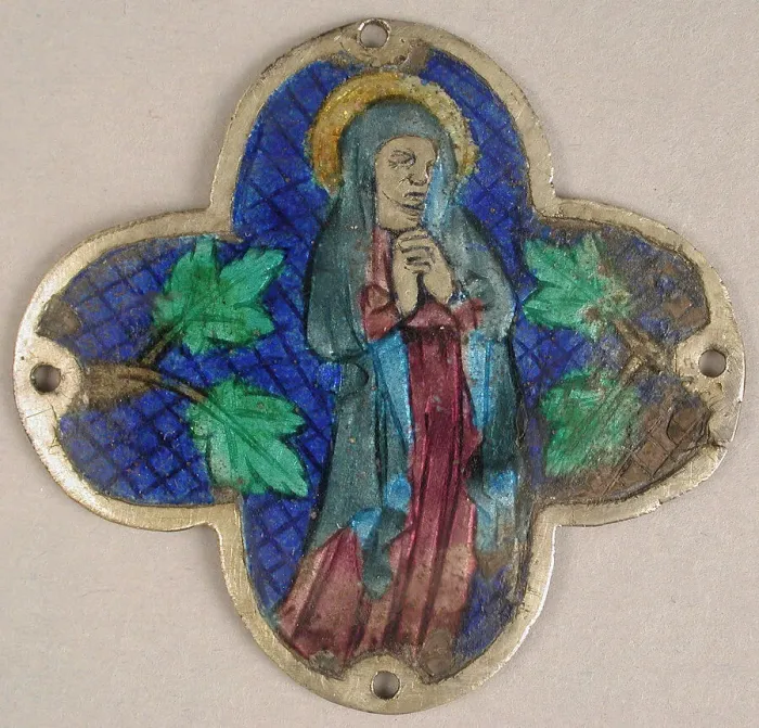 Framed Print : Plaque with the Virgin in Mourning, Catalan, 14th century. Creator: Unknown Framed Print : Plaque with the Virgin in Mourning, Catalan, 14th century. Creator: Unknown