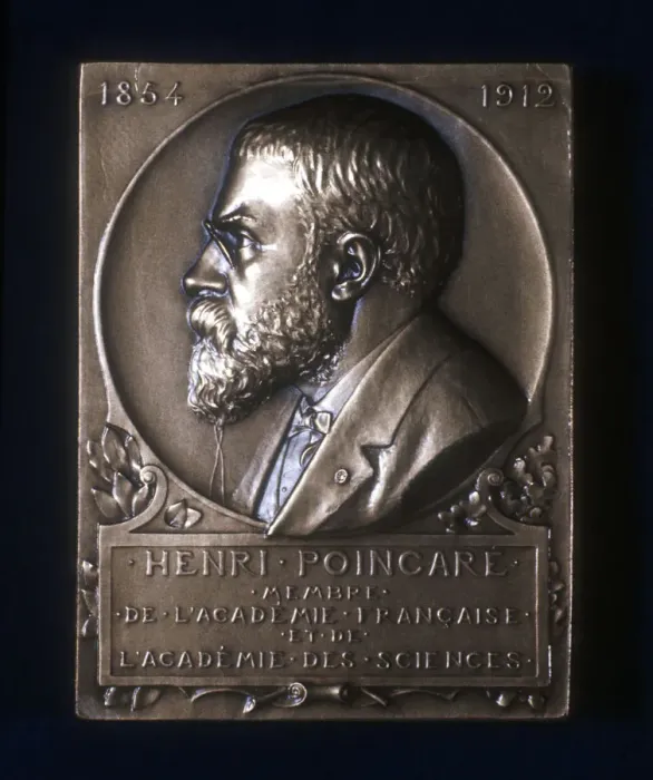 Framed Print : Plaquette commemorating the death of Henri Poincare, French mathematician, 1912 Framed Print : Plaquette commemorating the death of Henri Poincare, French mathematician, 1912