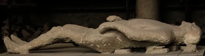 Framed Print : Plaster cast of human remains, Pompeii, Italy, 2009. Creator: LTL Framed Print : Plaster cast of human remains, Pompeii, Italy, 2009. Creator: LTL