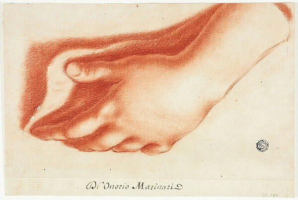 Plaster Cast of Left Hand, n.d. Creator: Onorio Marinari