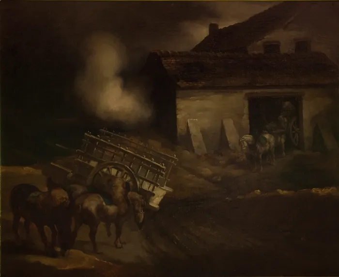 Framed Print : Plaster Works-Copy after Theodore Gericault's Painting, between 1833-1835. Creator: Piotr Michalowski Framed Print : Plaster Works-Copy after Theodore Gericault's Painting, between 1833-1835. Creator: Piotr Michalowski