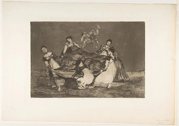 Plate 1 from the Disparates : Feminine folly. ca. 1816-23 (published 1864)
