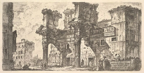 Plate 1: Part of the Forum of Nerva (Parte del Foro di Nerva), ca. 1748