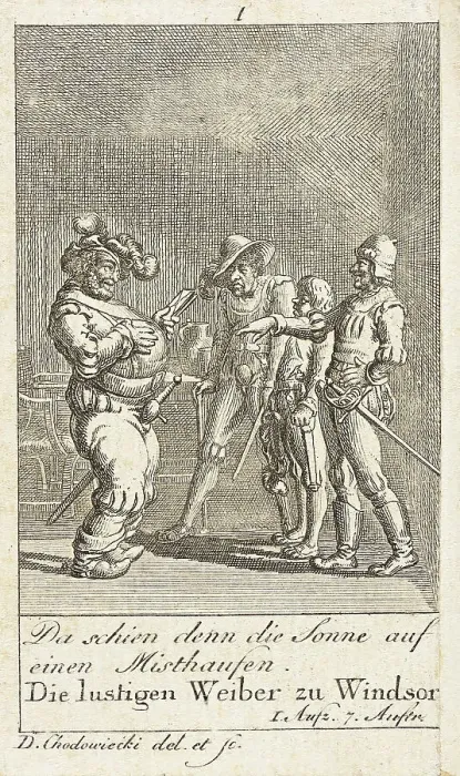 Framed Print : Plate 1 for Shakespeare's Macbeth, 1784. Creator: Daniel Nikolaus Chodowiecki Framed Print : Plate 1 for Shakespeare's Macbeth, 1784. Creator: Daniel Nikolaus Chodowiecki