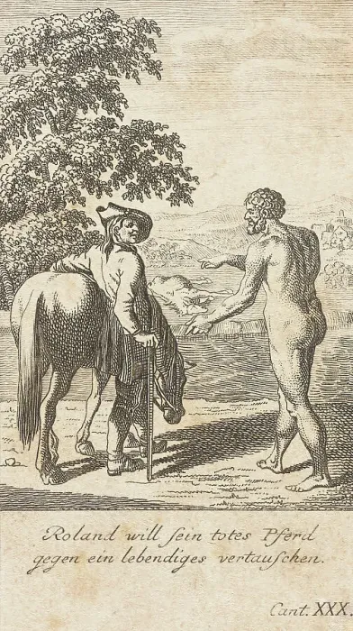 Framed Print : Plate 10 for Ariosto's Orlando Furioso, 1772. Creator: Daniel Berger Framed Print : Plate 10 for Ariosto's Orlando Furioso, 1772. Creator: Daniel Berger