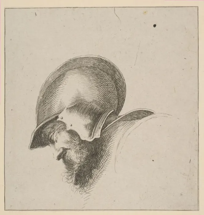 Framed Print : Plate 10: head of a soldier, from Drawing Basics (I principii del disegno), after 1641 Framed Print : Plate 10: head of a soldier, from Drawing Basics (I principii del disegno), after 1641