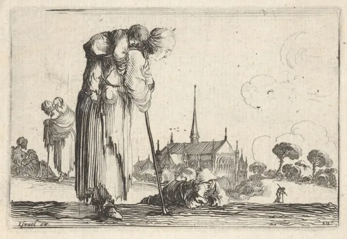 Framed Print : Plate 10: a peasant woman turned towards the right with a child on her back, a boy lyi Framed Print : Plate 10: a peasant woman turned towards the right with a child on her back, a boy lyi