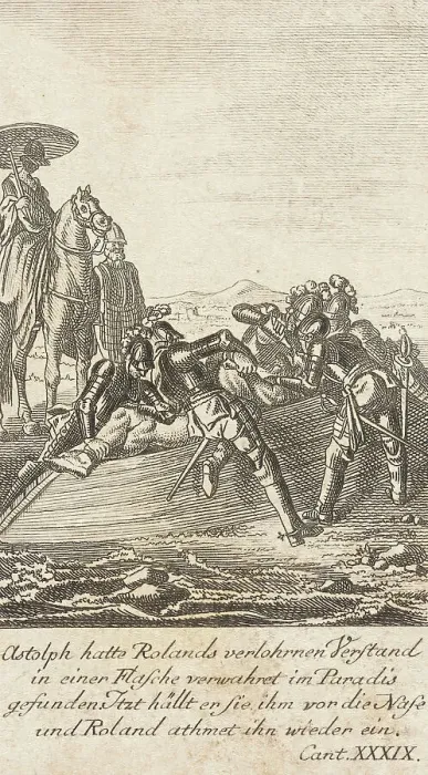Framed Print : Plate 11 for Ariosto's Orlando Furioso, 1772. Creators: Daniel Nikolaus Chodowiecki, Daniel Berger Framed Print : Plate 11 for Ariosto's Orlando Furioso, 1772. Creators: Daniel Nikolaus Chodowiecki, Daniel Berger