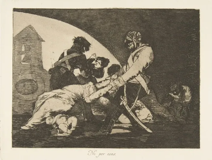Framed Print : Plate 11 from The Disasters of War (Los Desastres de la Guerra): Neither do these Framed Print : Plate 11 from The Disasters of War (Los Desastres de la Guerra): Neither do these