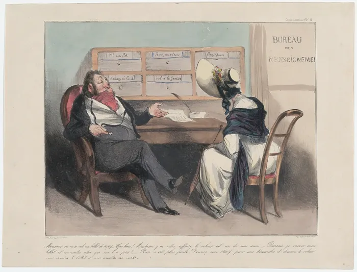 Framed Print : Plate 11: Monsieur on m'a vole un billet de 1000 francs, 1838. Creator: Honore Daumier. Plate 11: Monsieur on m'a vole un billet de 1000 francs, 1838 Framed Print : Plate 11: Monsieur on m'a vole un billet de 1000 francs, 1838. Creator: Honore Daumier. Plate 11: Monsieur on m'a vole un billet de 1000 francs, 1838